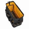 DeWalt DWST560104 20 inch Professional Open Mouth Tool Bag showing the pockets inside of the bag DeWalt DWST560104 20 inch Professional Open Mouth Tool Bag showing the pockets inside of the bag
