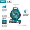 Makita DCF203Z 9 inch Cordless or Corded Jobsite Fan (Tool Only)