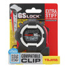 Tajima GS-C16BW GS Lock Compatible Clip 16' x 1 inch Tape Measure