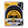 DeWalt DWA110CMB3 3pc 10 inch x 40T / 60T Circular Saw Blade Set showing in packaging DeWalt DWA110CMB3 3pc 10 inch x 40T / 60T Circular Saw Blade Set showing in packaging