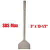 Truwerx 46174 3 inch x 13-1/2 inch SDS Max Rotary Hammer Flat Chisel