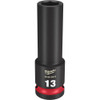 Milwaukee 49-66-6274 SHOCKWAVE Impact Duty 13mm 1/2 inch Drive Metric 6pt Deep Socket Milwaukee 49-66-6274 SHOCKWAVE Impact Duty 13mm 1/2 inch Drive Metric 6pt Deep Socket