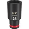 Milwaukee 49-66-6289 SHOCKWAVE Impact Duty 28mm 1/2 Inch Drive Metric 6pt Deep Socket