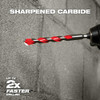 Milwaukee 48-20-9046 SHOCKWAVE 3/4 inch x 10 inch x 12 inch Carbide Hammer Drill Bit Milwaukee 48-20-9046 SHOCKWAVE 3/4 inch x 10 inch x 12 inch Carbide Hammer Drill Bit