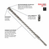 Bosch HCFC2104 Bulldog Xtreme 5/8 inch x 16 inch x 18 inch 4-Cutter SDS-Plus Rotary Hammer Drill Bit Bosch HCFC2104 Bulldog Xtreme 5/8 inch x 16 inch x 18 inch 4-Cutter SDS-Plus Rotary Hammer Drill Bit