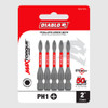Diablo DPH12P5 2 Inch #1 Phillips Drive Bits - 5pk Diablo DPH12P5 2 Inch #1 Phillips Drive Bits - 5pk