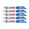 Lenox 20566618R MetalWolf 6 Inch x 3/4 Inch x .035 Inch 18 TPI Reciprocating Saw Blade for Medium Metal Cutting - 5pk
