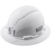 Klein Tools 60400 White Non-Vented Full Brim Style Hard Hat