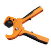 Klein Tools 88912 PVC and Multilayer Tubing Cutter showing cutter with open jaws