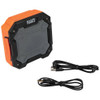 Klein Tools AEPJS3 Rechargeable Mid-Size Bluetooth Jobsite Speaker with Magnet  and Hook showing from a different angle Klein Tools AEPJS3 Rechargeable Mid-Size Bluetooth Jobsite Speaker with Magnet  and Hook showing from a different angle
