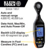 Klein Tools ET130 Digital Light Meter showing features of the meter