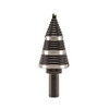 Klein Tools KTSB15 #15 3-Step 7/8 inch to 3/8 inch Double-Fluted High-Speed Step Drill Bit showing from a different angle Klein Tools KTSB15 #15 3-Step 7/8 inch to 3/8 inch Double-Fluted High-Speed Step Drill Bit showing from a different angle