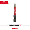Milwaukee 48-32-4461 SHOCKWAVE Impact Duty 2 inch x #1 Phillips Power Bit Milwaukee 48-32-4461 SHOCKWAVE Impact Duty 2 inch x #1 Phillips Power Bit