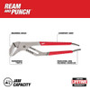 Milwaukee 48-22-6312 12 inch Comfort Grip Straight-Jaw Pliers showing features of the pliers Milwaukee 48-22-6312 12 inch Comfort Grip Straight-Jaw Pliers showing features of the pliers