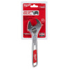 Milwaukee 48-22-7408 8 inch Adjustable Wrench showing wrench in packaging Milwaukee 48-22-7408 8 inch Adjustable Wrench showing wrench in packaging