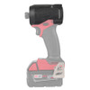 Milwaukee 49-16-2953 M18 FUEL 1/4-inch Hex Impact Driver Protective Boot (Boot-Only) showing the overlay of protective boot on a impact (impact sold separately)