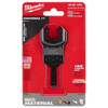 Milwaukee 49-25-1201 OPEN-LOK 3/8-inch Universal Fit Titanium Enhanced Bi-Metal Multi-Material Cutting Multi-Tool Oscillating Blade showing blade set in packaging Milwaukee 49-25-1201 OPEN-LOK 3/8-inch Universal Fit Titanium Enhanced Bi-Metal Multi-Material Cutting Multi-Tool Oscillating Blade showing blade set in packaging