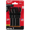 Milwaukee 49-25-1253 OPEN-LOK 1-1/8-inch Universal Fit Titanium Enhanced Bi-Metal Metal Cutting Multi-Tool Oscillating Blades - 3pk showing blade in packaging Milwaukee 49-25-1253 OPEN-LOK 1-1/8-inch Universal Fit Titanium Enhanced Bi-Metal Metal Cutting Multi-Tool Oscillating Blades - 3pk showing blade in packaging