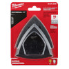 Milwaukee 49-25-2009 OPEN-LOK 10pc 3-1/2-inch Triangle Universal Fit Multi-Tool Oscillating Sanding Pad & Paper Set showing set in packaging Milwaukee 49-25-2009 OPEN-LOK 10pc 3-1/2-inch Triangle Universal Fit Multi-Tool Oscillating Sanding Pad & Paper Set showing set in packaging