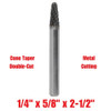 Truwerx 53521 1/4-inch x 5/8-inch x 2-1/2-inch Cone Taper Double-Cut Metal Cutting Carbide Rotary Burr Truwerx 53521 1/4-inch x 5/8-inch x 2-1/2-inch Cone Taper Double-Cut Metal Cutting Carbide Rotary Burr