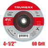 Truwerx 54201 4-1/2 inch 60 Grit Flap Disc
