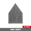 Milwaukee 48-80-5180 180 Grit Mesh Sanding Sheets for M12 FUEL Orbital Detail Sander - 12pk