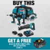Makita DLX5083TX1 18V LXT 5-Tool Cordless Reciprocating Saw  / 1/2 Inch Hammer Drill/Driver / 1/4 Inch Impact Driver / 6-1/2 Inch Circular Saw / LED Flashlight Combo Kit