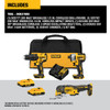DeWalt DCK379D2 20V MAX 3-Tool Cordless Brushless Drill/Driver, 1/4 Inch Impact Driver  and Oscillating Multi-Tool Combo Kit