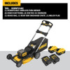 DeWalt DCMWP234U2-CA 2x20V MAX 21-1/2 inch Cordless Brushless Push Lawn Mower Kit
