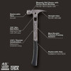 Stiletto STTIB15SC 15oz Titanium Smooth Face Framing Hammer with Curved Handle Stiletto STTIB15SC 15oz Titanium Smooth Face Framing Hammer with Curved Handle