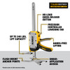 DeWalt DWHT83550 TOUGHTSERIES Construction Jack