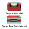 Truwerx 29008 Professional Die Cast Torpedo Level with 2 Vials