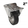 Truwerx 86201 2 Inch Rubber Fixed Caster Wheel