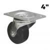 Truwerx 86232 4 Inch Heavy Duty Rubber Swivel Caster Wheel