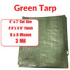 Truwerx 10800 5 ft. x 7 ft. 3mil 85GSM All-Purpose Tarp - Green
