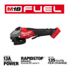 Milwaukee 3670-22 M18 FUEL Cordless Brushless  4-1/2 Inch / 6 Inch Braking Angle Grinder with Paddle Switch (Tool Only)