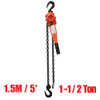 Truwerx 60518 1-1/2 Ton 1.5M / 5 ft. Manual Lever Hoist