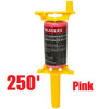 Truwerx 29037 250 ft. #18 Braided Nylon Mason Line with Reel - Pink