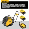 DeWalt DCPS7154AG2 POWERSHIFT Cordless Brushless Forward Plate Compactor Kit