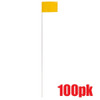 Truwerx 60404 Yellow Stake Flags - 100pk