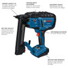 Bosch GTH18V-18MN 18V Cordless Brushless 18-Gauge 1/4 Inch Narrow Crown Stapler (Tool Only)