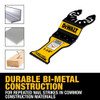 DeWalt DWA4258-3 PlungePoint 1-1/4 Inch Bi-Metal General-Purpose Oscillating Blades - 3 pack DeWalt DWA4258-3 PlungePoint 1-1/4 Inch Bi-Metal General-Purpose Oscillating Blades - 3 pack