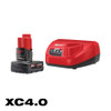 Milwaukee 48-59-2440 M12 REDLITHIUM XC4.0 Starter Kit