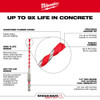 Milwaukee SHOCKWAVE 48-20-9097 7pc SHOCKWAVE Impact Duty Carbide Hammer Drill Bit Concrete Screw Install Set