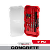 Milwaukee SHOCKWAVE 48-20-9097 7pc SHOCKWAVE Impact Duty Carbide Hammer Drill Bit Concrete Screw Install Set