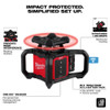 Milwaukee 3701-21T M18 Cordless 2000 foot Red Exterior Rotary Laser Level Kit with Receiver, Tripod, & Grade Rod