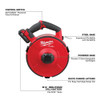 Milwaukee 287BA-22 M18 FUEL ANGLER Cordless Brushless 240 feet Steel Pulling Fish Tape Kit showing features of the fish tape