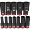 Milwaukee 49-66-7011 SHOCKWAVE Impact Duty 12pc 1/2 Inch SAE Deep 6 Point Socket Set Milwaukee 49-66-7011 SHOCKWAVE Impact Duty 12pc 1/2 Inch SAE Deep 6 Point Socket Set