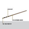 DeWalt DW1608 5/16 inch x 12 inch Extra Long HSS Aircraft Drill Bit DeWalt DW1608 5/16 inch x 12 inch Extra Long HSS Aircraft Drill Bit