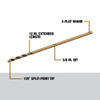 DeWalt DW1610 3/8 Inch x 12 Inch Extra Long HSS Aircraft Drill Bit DeWalt DW1610 3/8 Inch x 12 Inch Extra Long HSS Aircraft Drill Bit